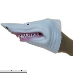 Soft Rubber Realistic 6 Inch Great White Shark Hand Puppet White by Fun Stuff  B01IPPB42E
